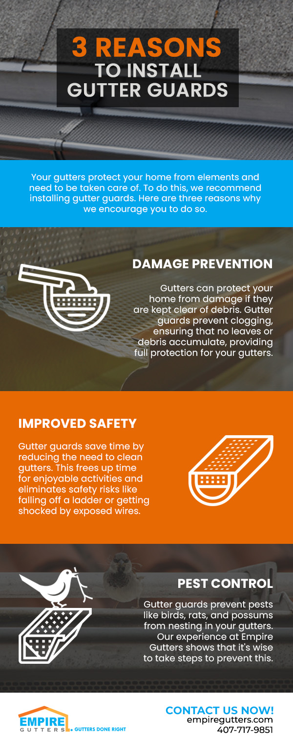 3 Reasons to Install Gutter Guards [infographic]